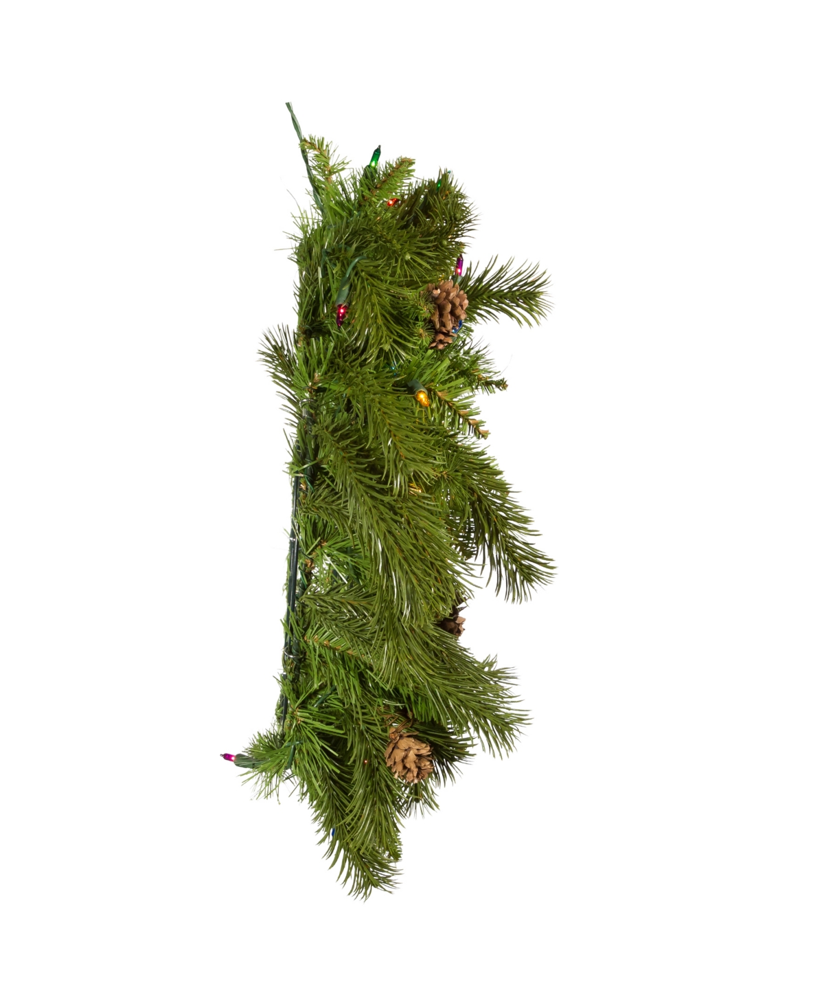 Kurt Adler Pre-Lit Incandescent Pinecone Wreath