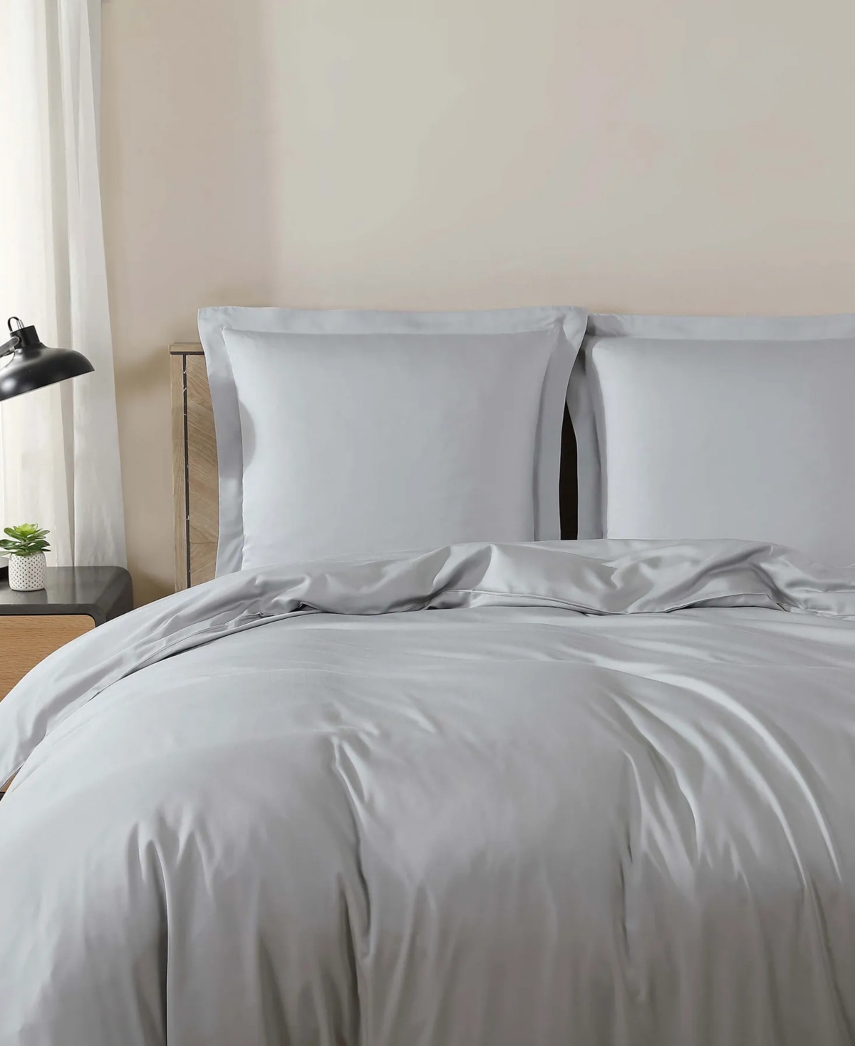Sunday Citizen Viscose From Bamboo Duvet Cover, Full/queen In Moon