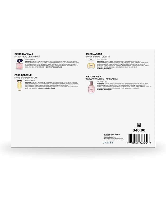 Created For Macy's 4Pc. Women's Floral Fragrance Sampler Set, Created