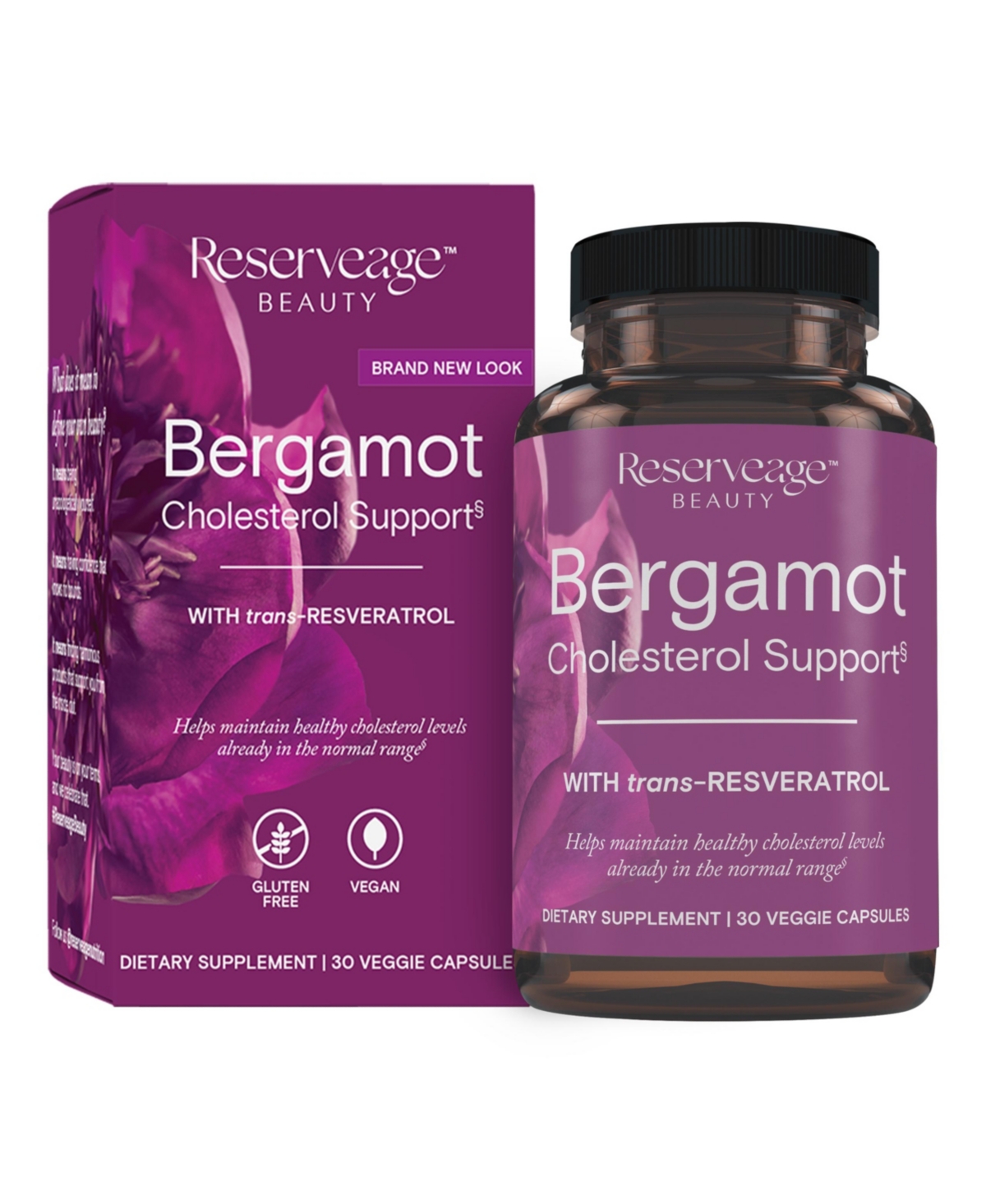 Bergamot Cholesterol Support, Antioxidant Supplement for Support, 30 Capsules (30 Servings)