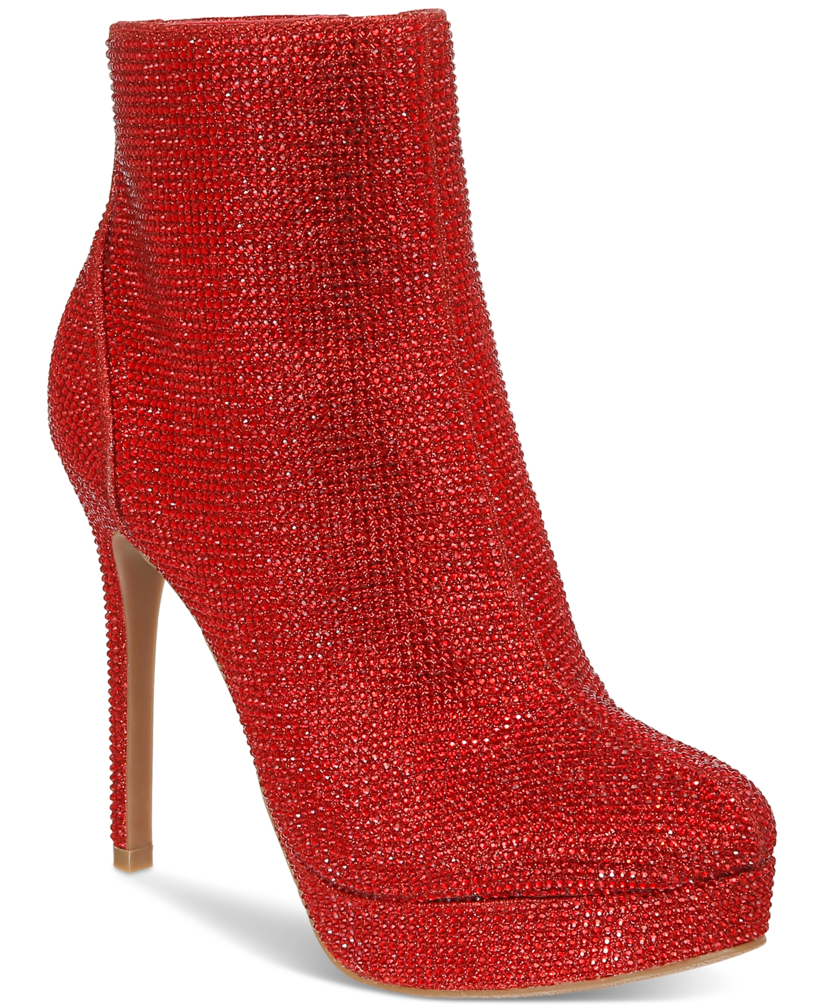 Thalia Sodi Women's Chiara Platform Dress Booties In Red Lurex
