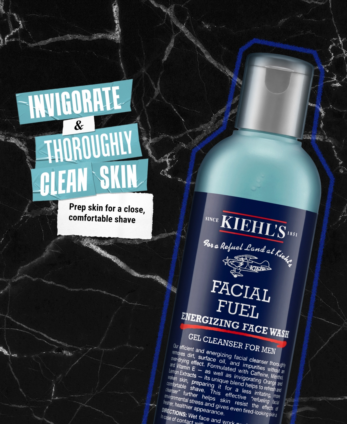 Kiehl's Since 1851 Facial Fuel Energizing Face Wash, 2.5 oz.