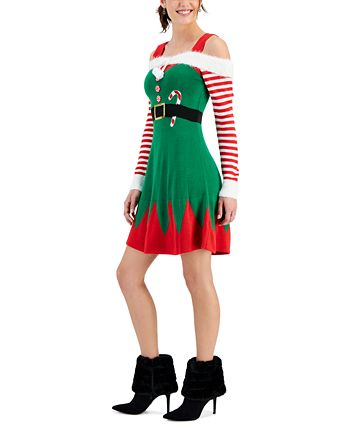 Womens elf hotsell sweater dress
