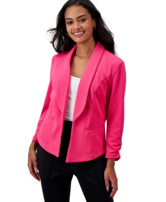 Bar III Petite 3 4 Sleeve Shawl Collar Blazer Created for Macy s Macy s