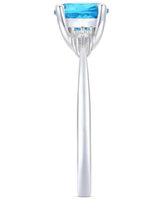 Amethyst (1-1/6 ct. t.w.) & Lab-Grown White Sapphire (1/20 ct. t.w.) Ring in 14k Gold-Plated Sterling Silver (Also in Additional Gemstones)