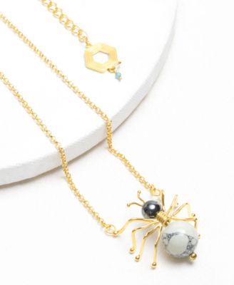 18k Gold-Plated Nurubi Pendant Necklace, 24" + 7" extender