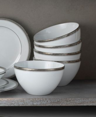 Charlotta Platinum 30-Piece Dinnerware Set, Service For 6