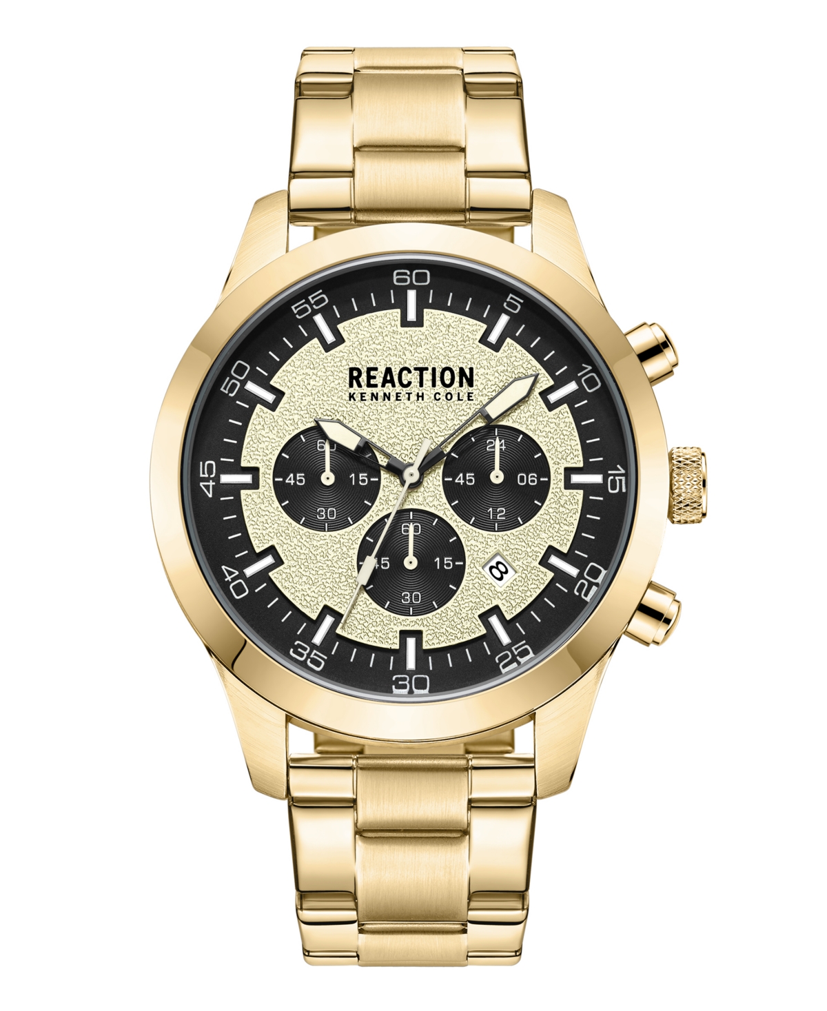 Men's Chronograph Gold-Tone Stainless Steel Watch 46mm - Gold