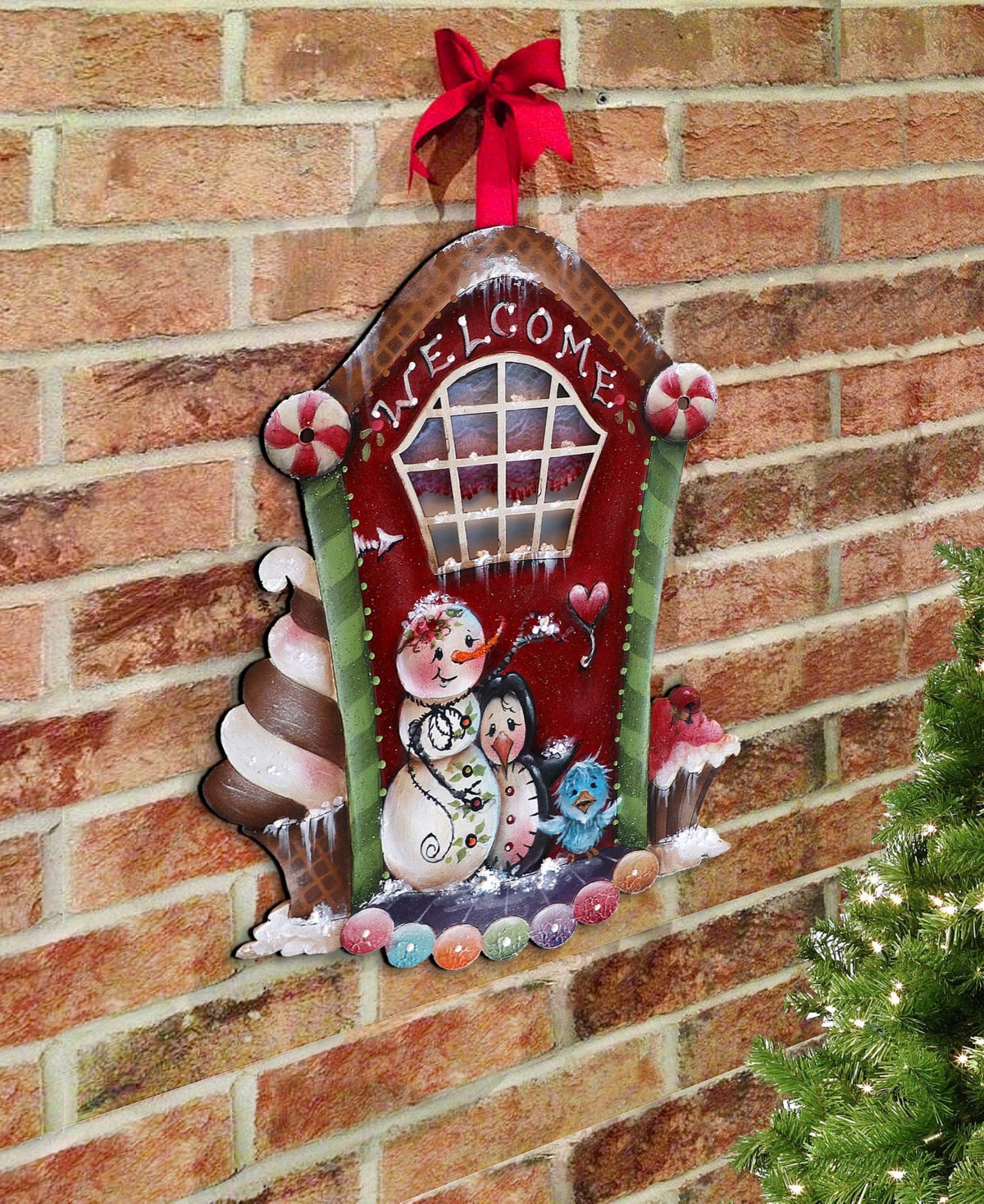 Shop Designocracy Season Of Sweet Christmas Wooden Wall Decor Door Decor J. Mills-price In Multi Color