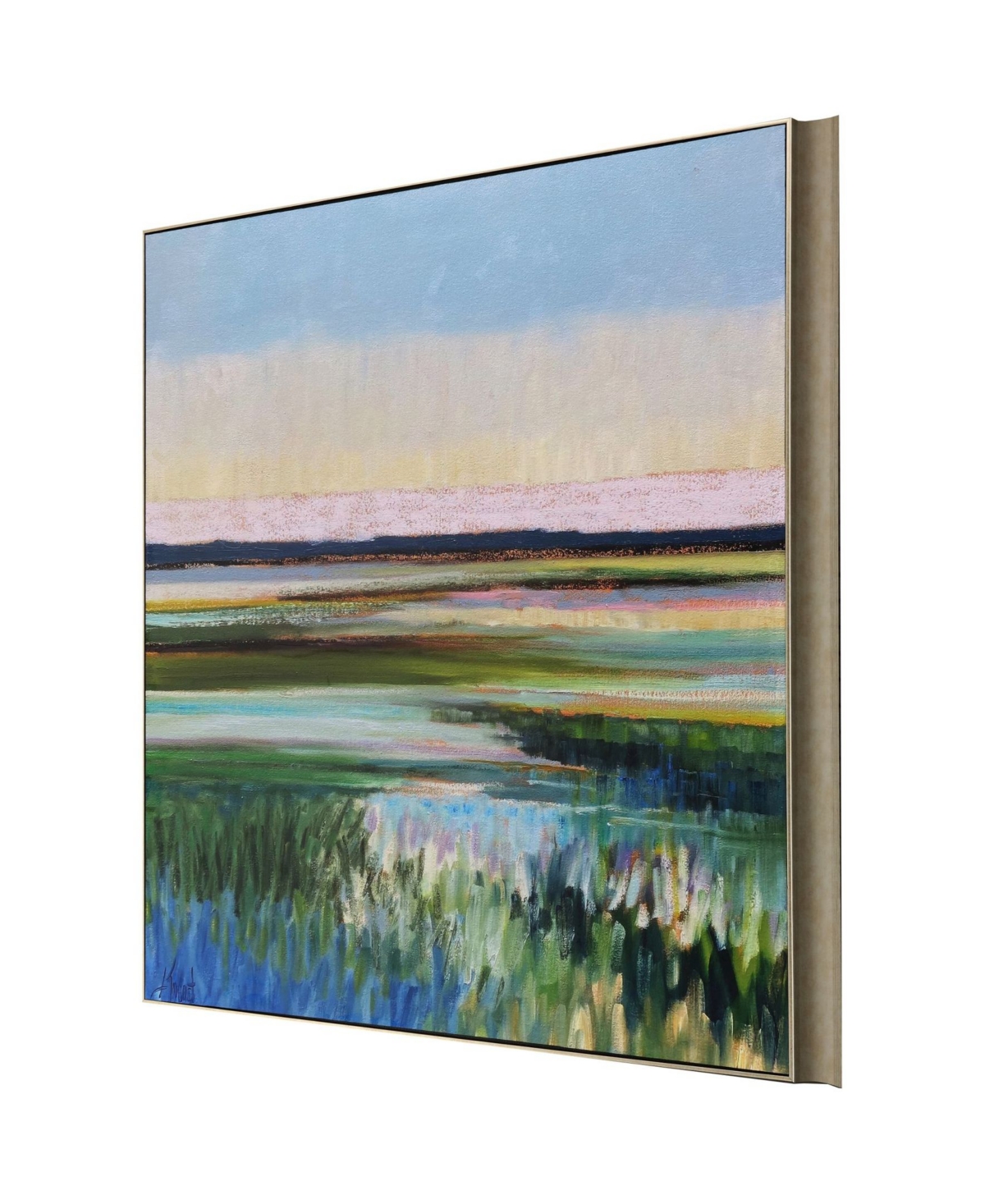 Shop Paragon Picture Gallery Tidal Waters Framed Art In Blue