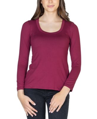 Women's Long Sleeve Scoop Neck Top