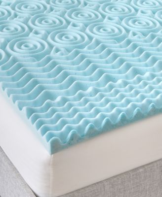 2" Gel-Infused Zoned Convoluted Memory Foam Mattress Topper, Full