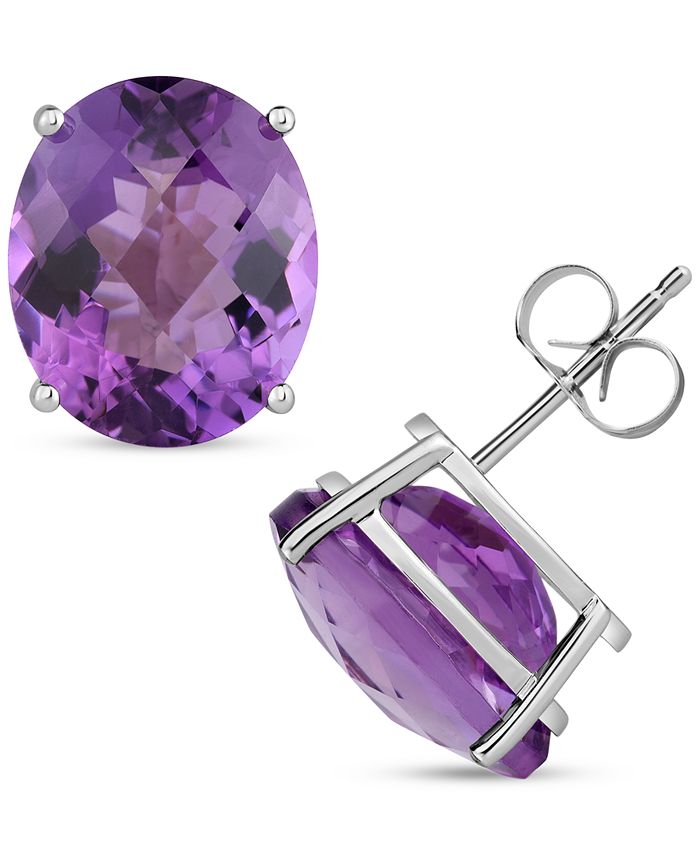 Macy's amethyst earrings new arrivals