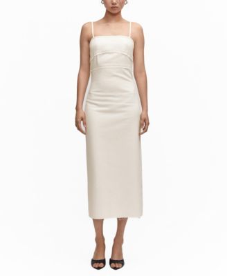 MANGO Women's Seam Detail Denim Dress - Macy's