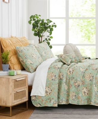 Southshore Fine Linens Jacobean Willow 6 Piece Quilt Set, Twin/Twin XL