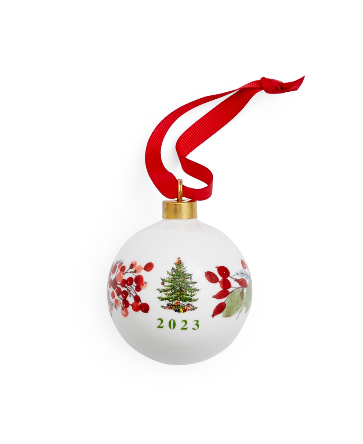 Spode Annual Mug And Bauble Set In Green