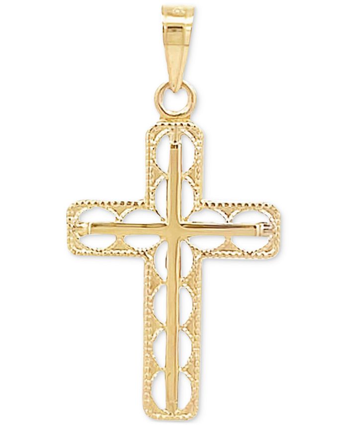 Macy's Cross Pendant in 14k Yellow Gold Macy's