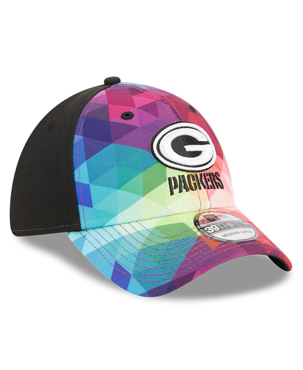New Era Men's And Women's  Multicolor, Black Green Bay Packers 2023 Nfl Crucial Catch 39thirty Flex H In Multicolor,black