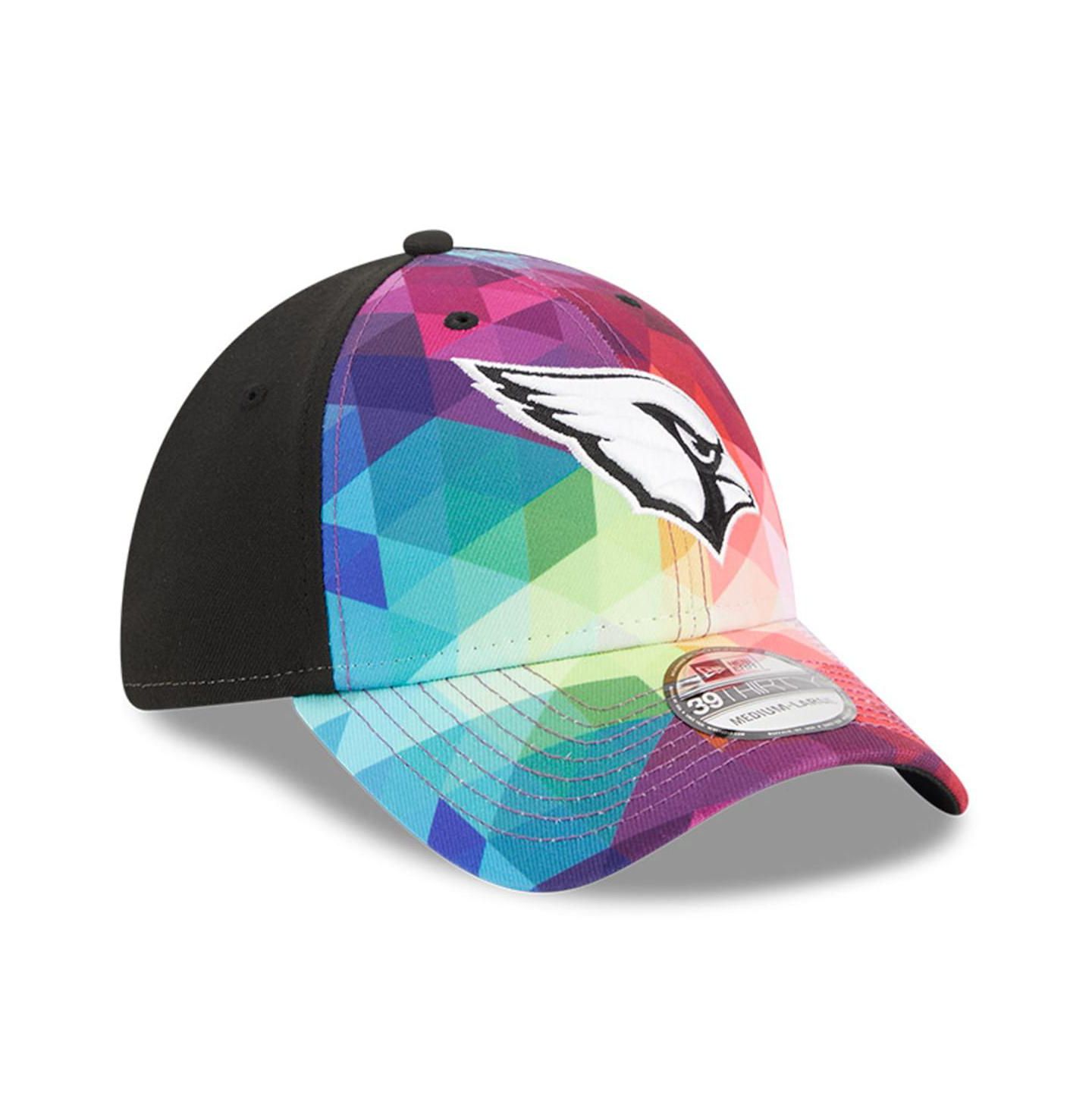 Кепка New Era Multicolor, Black Arizona Cardinals 2023 NFL Crucial Catch 39THIRTY Flex Hat — фото 3