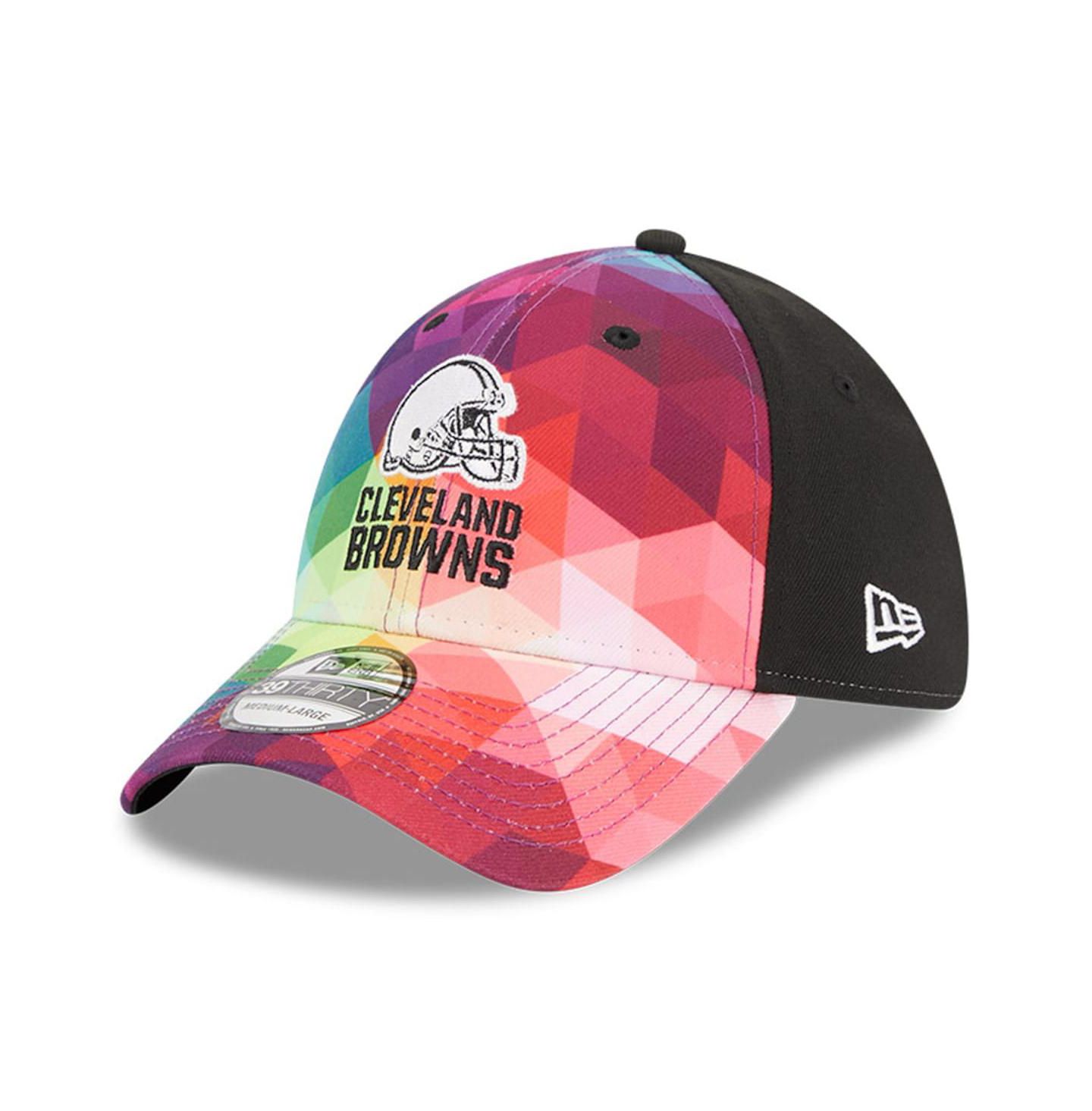 Кепка New Era Multicolor, Black Cleveland Browns 2023 NFL Crucial Catch 39THIRTY Flex Hat — фото 1