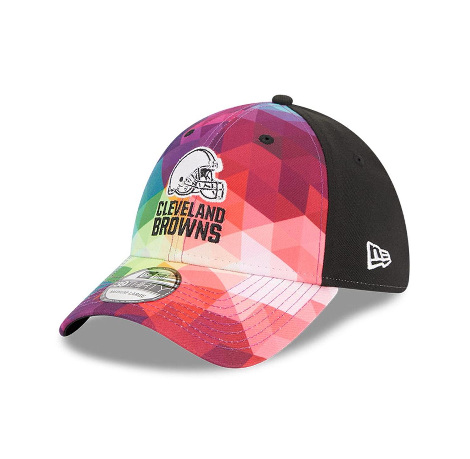 Men's and Women's Multicolor, Black Cleveland Browns 2023 NFL Crucial Catch 39THIRTY Flex Hat