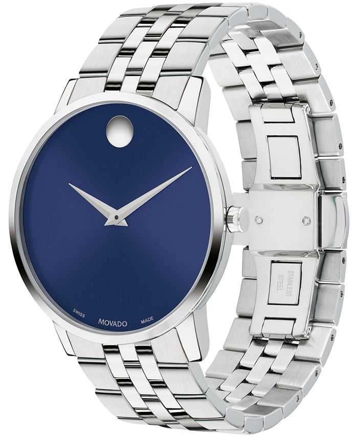 Movado Men's Museum Classic Swiss Quartz SilverTone Stainless Steel