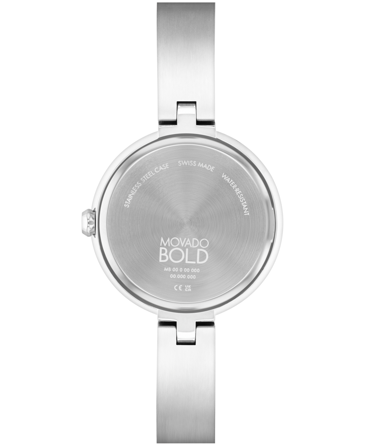 Shop Movado Women's Bold Bangles Swiss Quartz Silver-tone Stainless Steel Watch 28mm