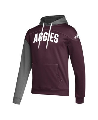 Men's Maroon Texas A&M Aggies Block Stadium Pullover Hoodie