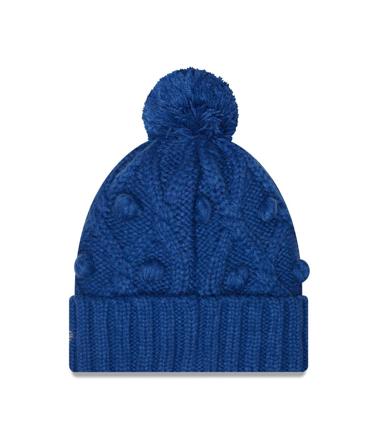 Shop New Era Women's  Royal Indianapolis Colts Toasty Cuffed Knit Hat With Pom