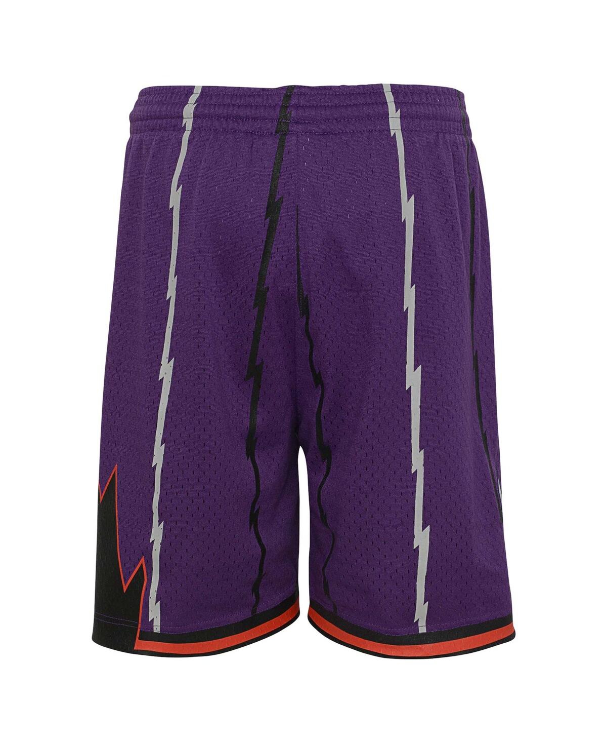 Big Boys Mitchell & NessToronto Raptors Hardwood Classics Swingman Shorts - Purple