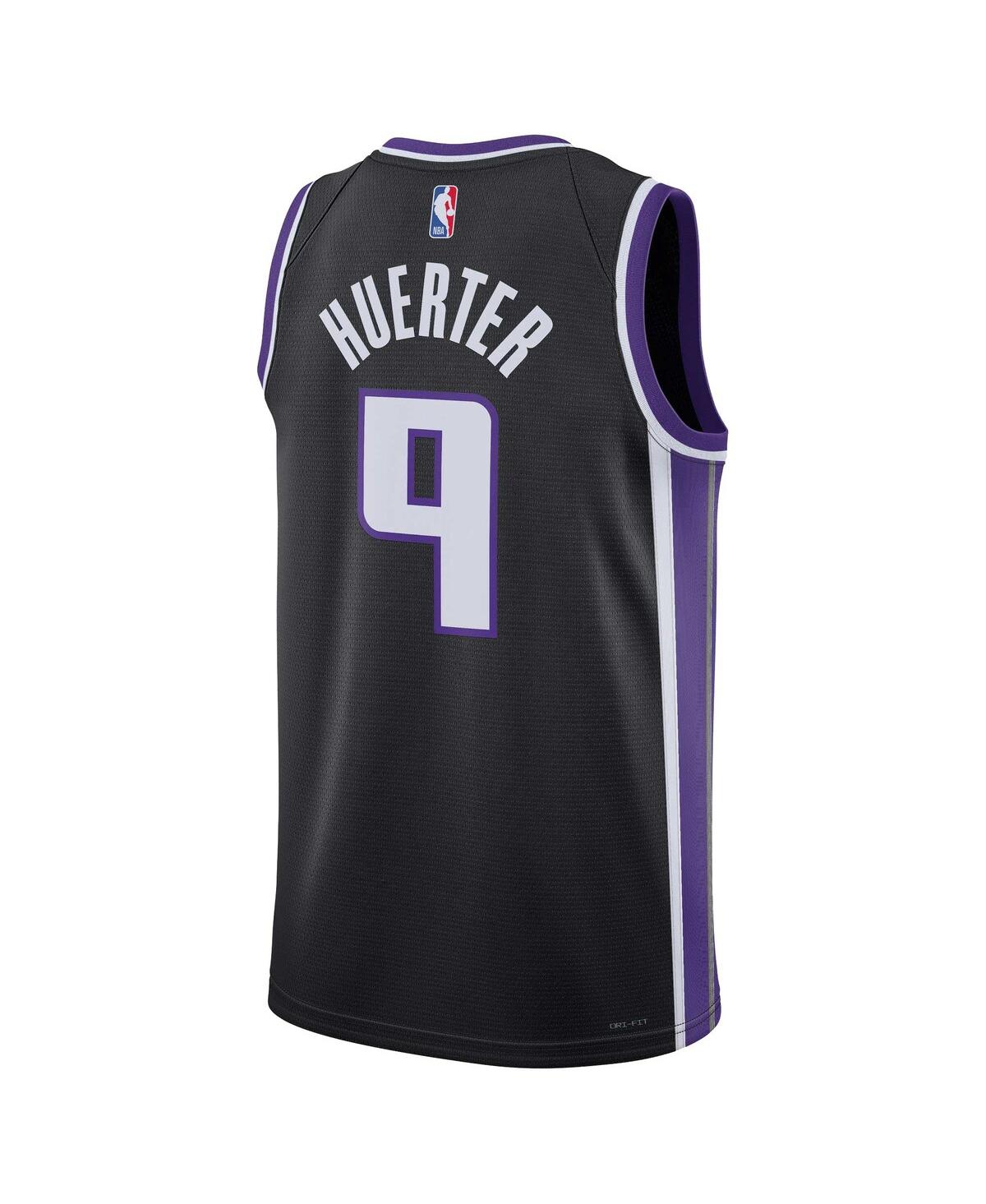 Men's and Women's Nike Kevin HuerterSacramento Kings Swingman Jersey - Icon Edition - Black
