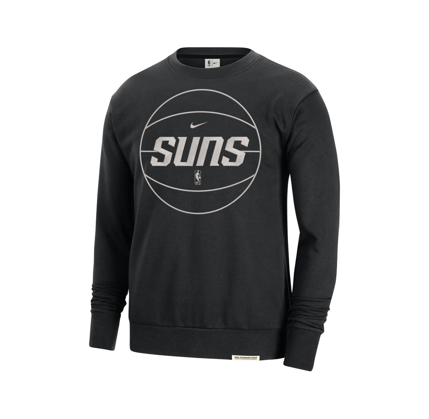 Men's Black Phoenix Suns 2023/24 Authentic Standard Issue Travel Performance Pullover Sweatshirt