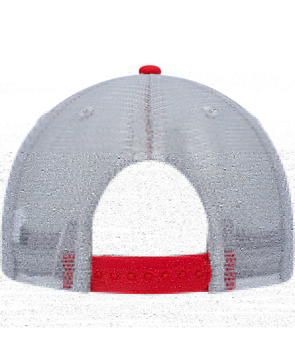 Shop Colosseum Men's  Scarlet, Gray Rutgers Scarlet Knights Snapback Hat In Scarlet,gray