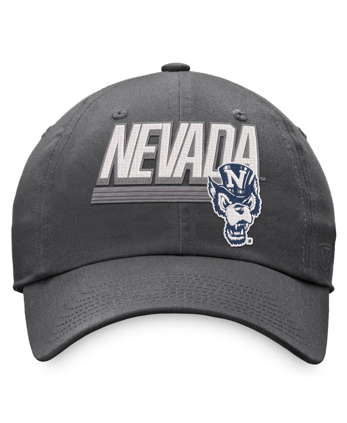 Shop Top Of The World Men's  Charcoal Nevada Wolf Pack Slice Adjustable Hat