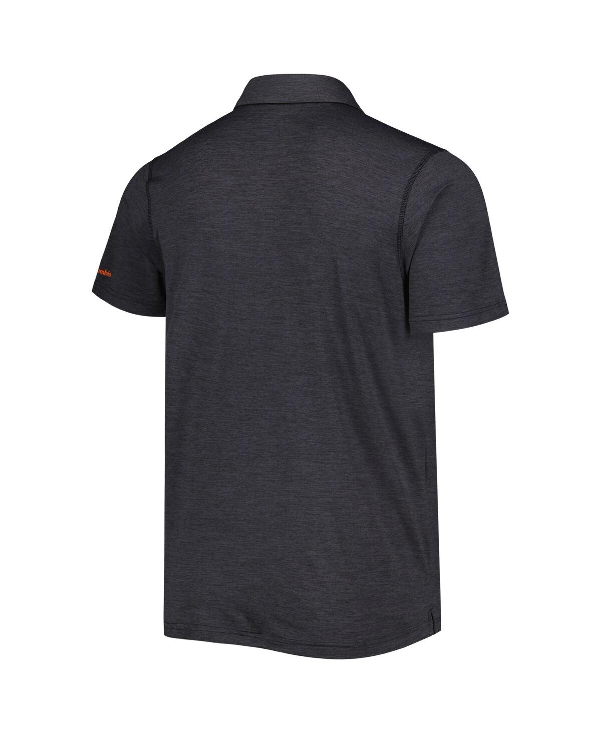 Columbia Men's  Black Oregon State Beavers Tech Trail Omni-shade Polo Shirt In Black