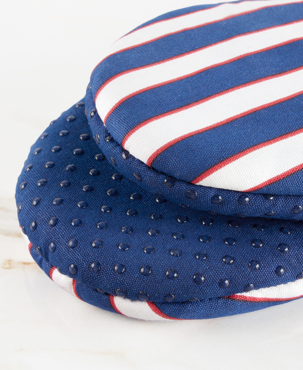 Kate Spade Botanical Stripe Mini Oven Mitt 2-pack Set, 5.5" X 8"