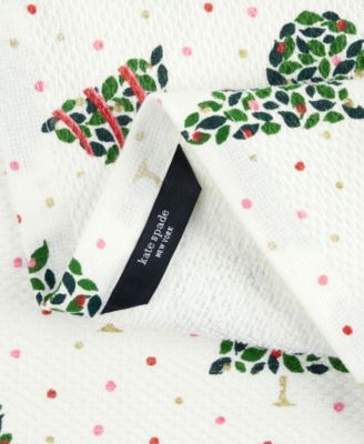 Holiday Confetti Acrobat Plaid Holiday Kitchen Towels 2-Pack Set,  17" x 28"