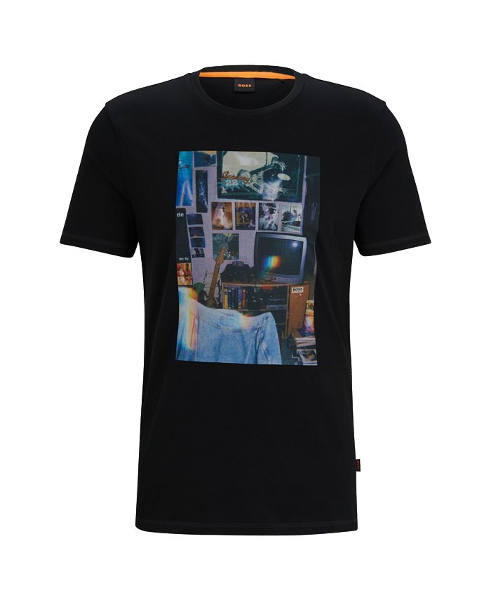 Hugo Boss Men's Artwork Regular-Fit T-shirt - Macy's