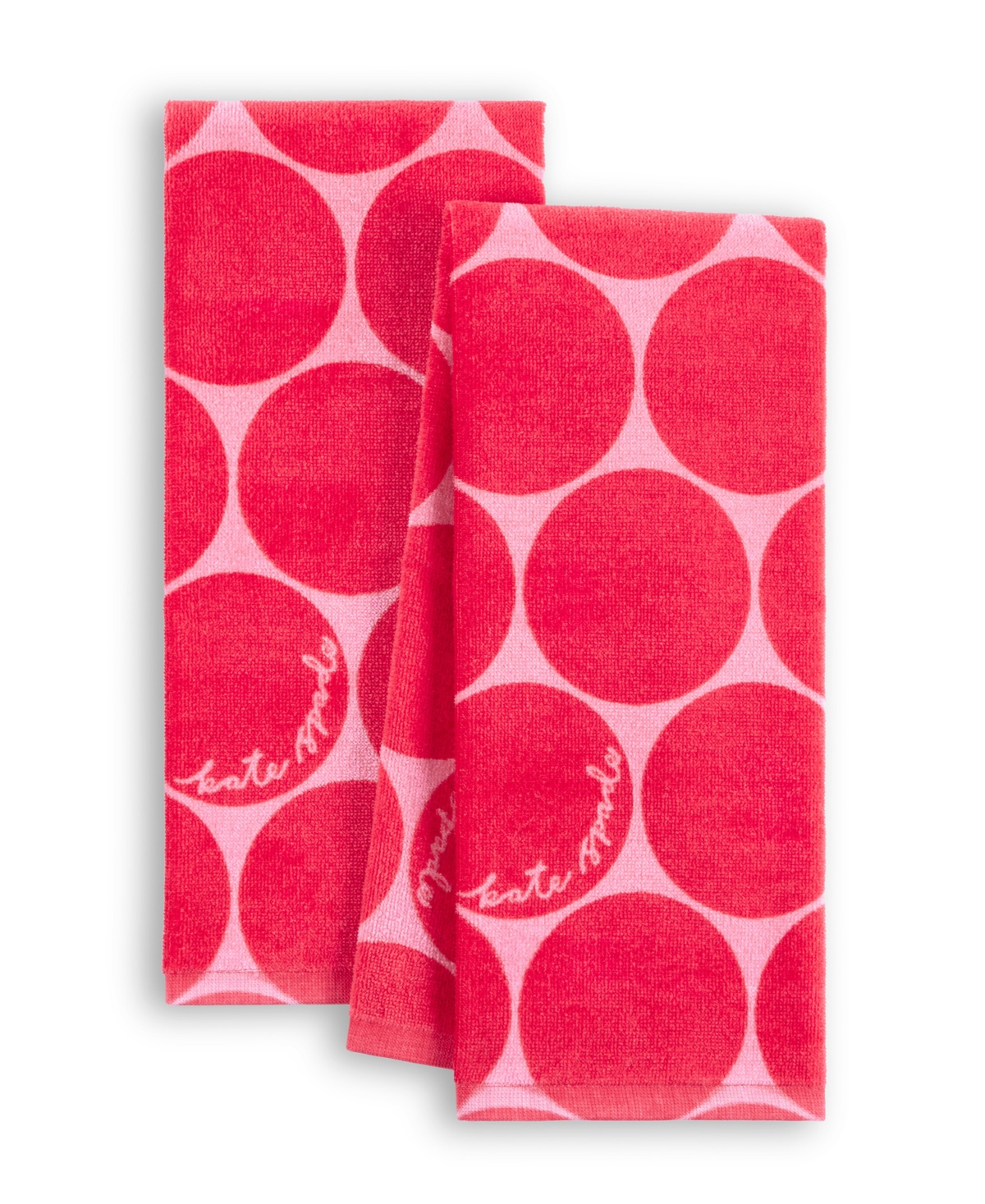 kate spade new york Joy Dot Kitchen Towels 2 Pack Set, - Rose Pink
