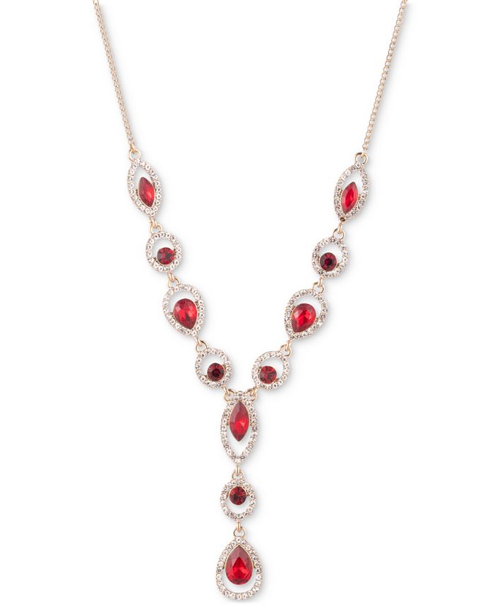 Givenchy Crystal Lariat Necklace 16