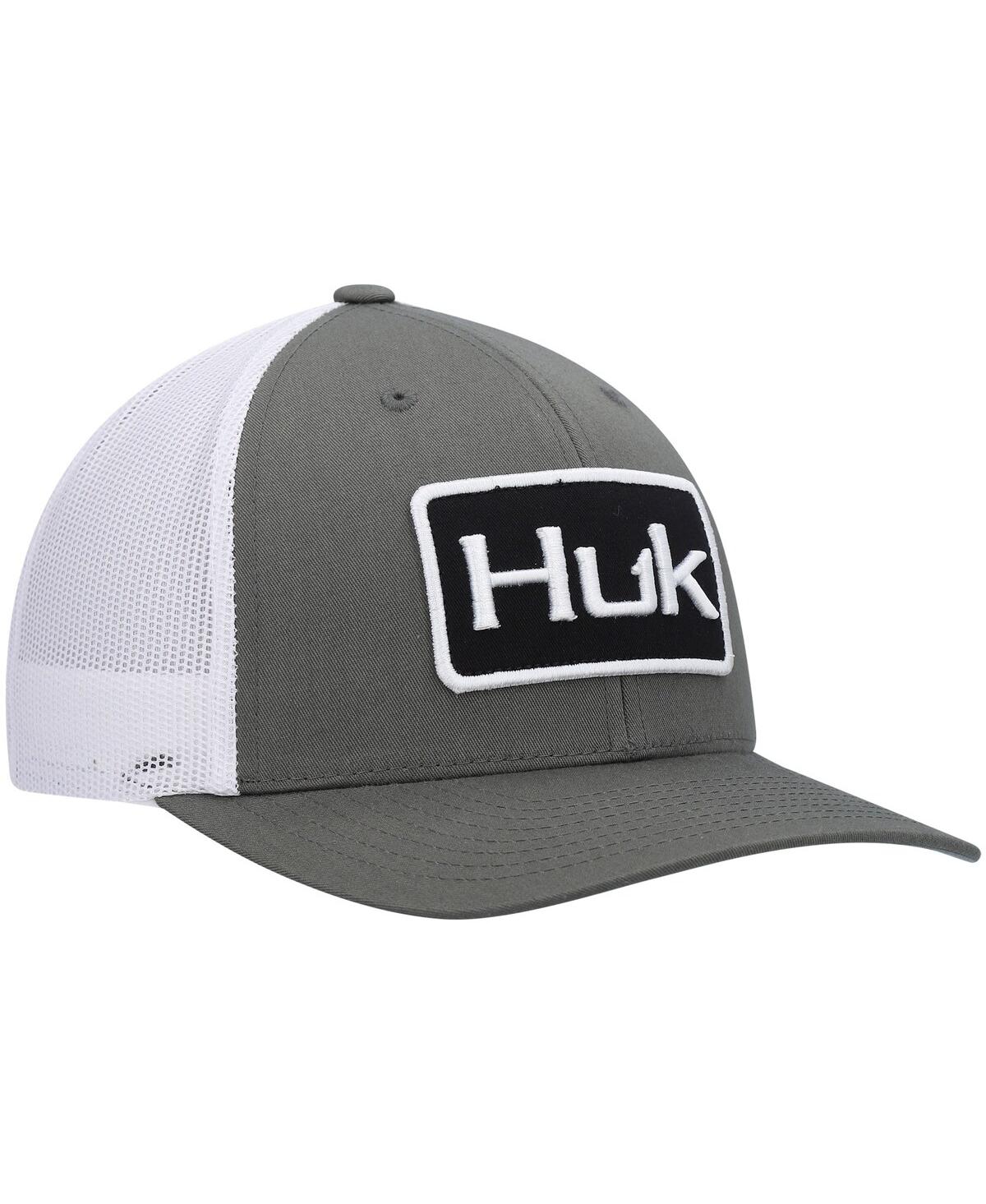 Shop Huk Men's  Olive Solid Trucker Snapback Hat