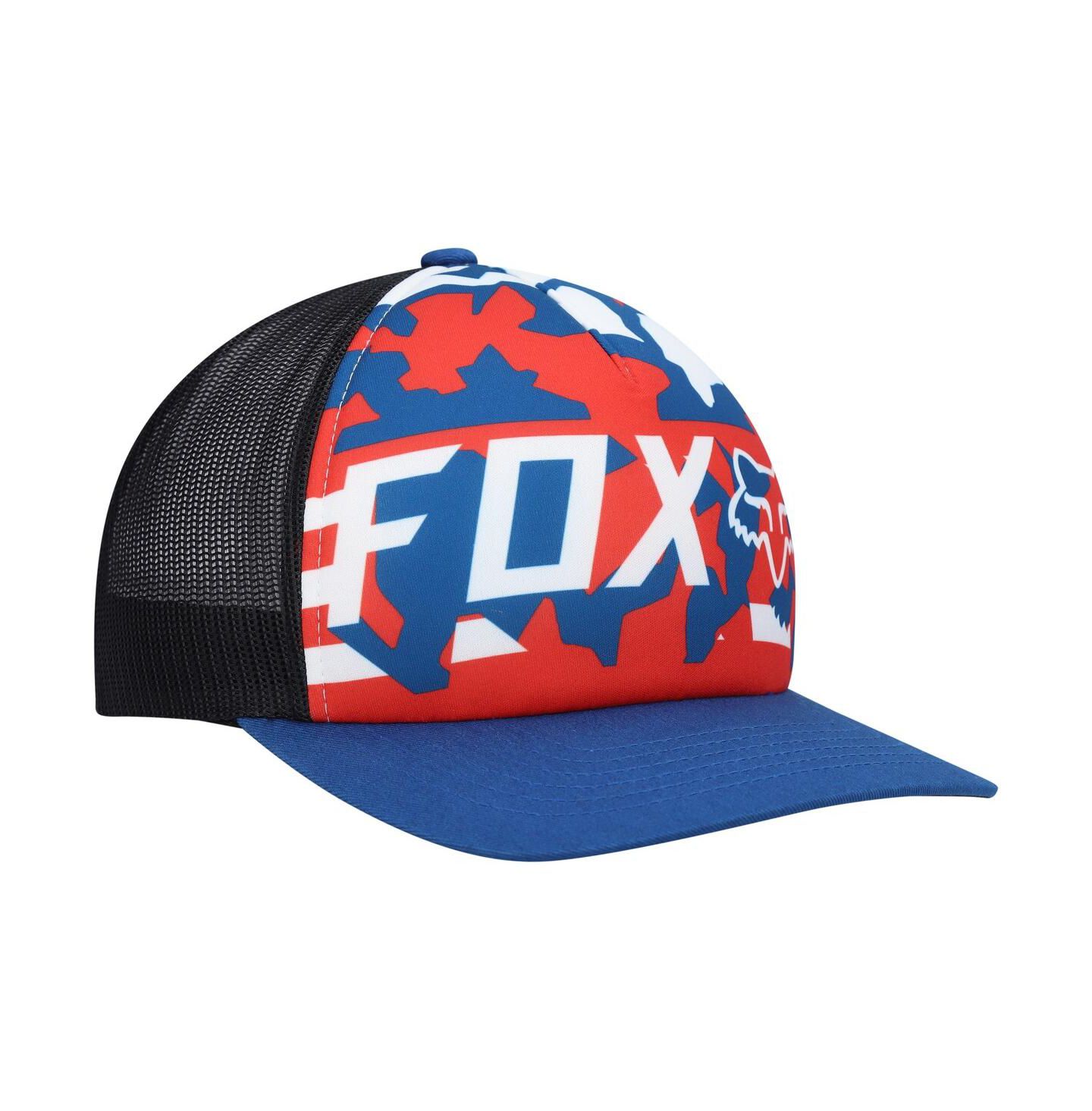 Мужская кепка Fox Royal, Black Red White and True Snapback Hat — фото 4