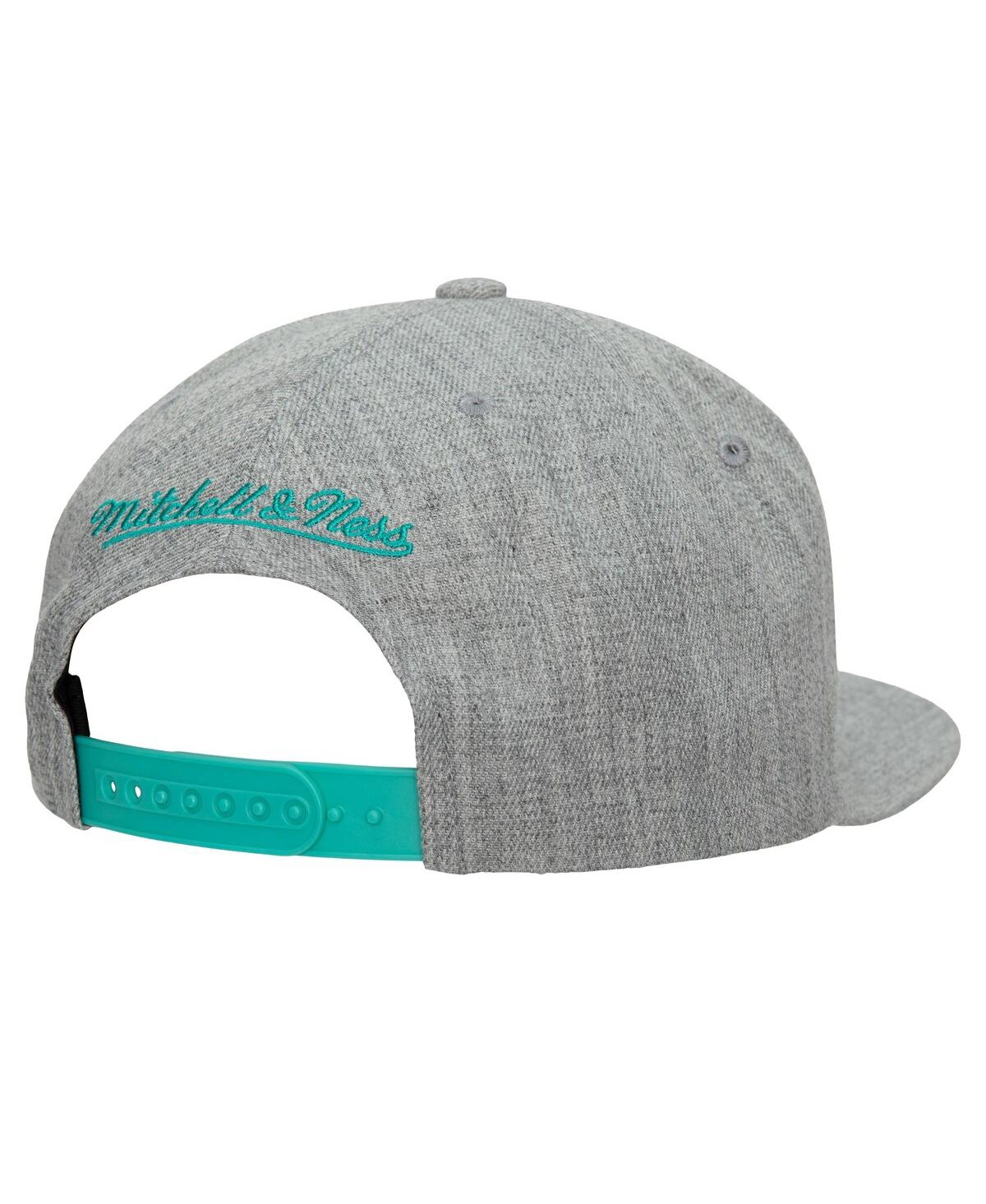 Mitchell & Ness Men's  Heather Gray Vancouver Grizzlies Hardwood Classics 2.0 Snapback Hat In Heather Gray