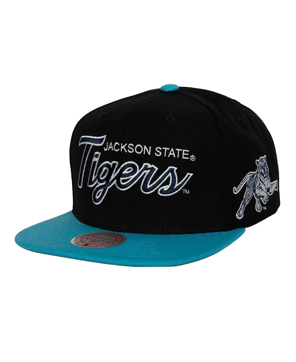 Mitchell & Ness Men's  Black Jackson State Tigers Team Script 2.0 Snapback Hat In Black