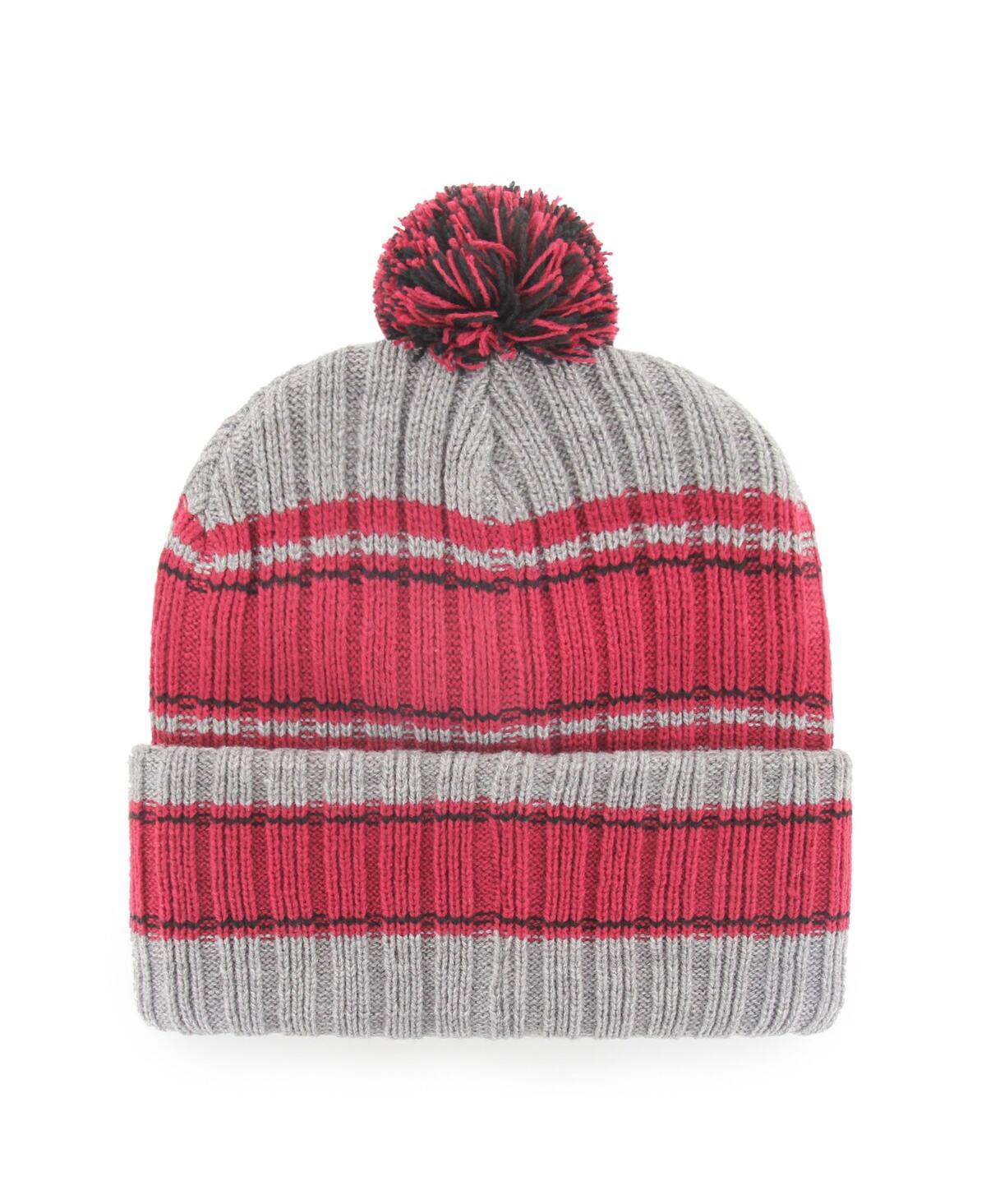 Men's '47 BrandArizona Cardinals Rexford Cuffed Knit Hat with Pom - Graphite