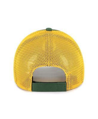 Big Boys and Girls Green, Gold Oakland Athletics Levee MVP Trucker Adjustable Hat