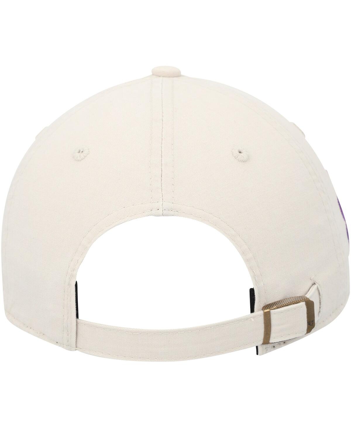 Men's '47 BrandClemson Tigers Crossroad Mvp Adjustable Hat - Cream