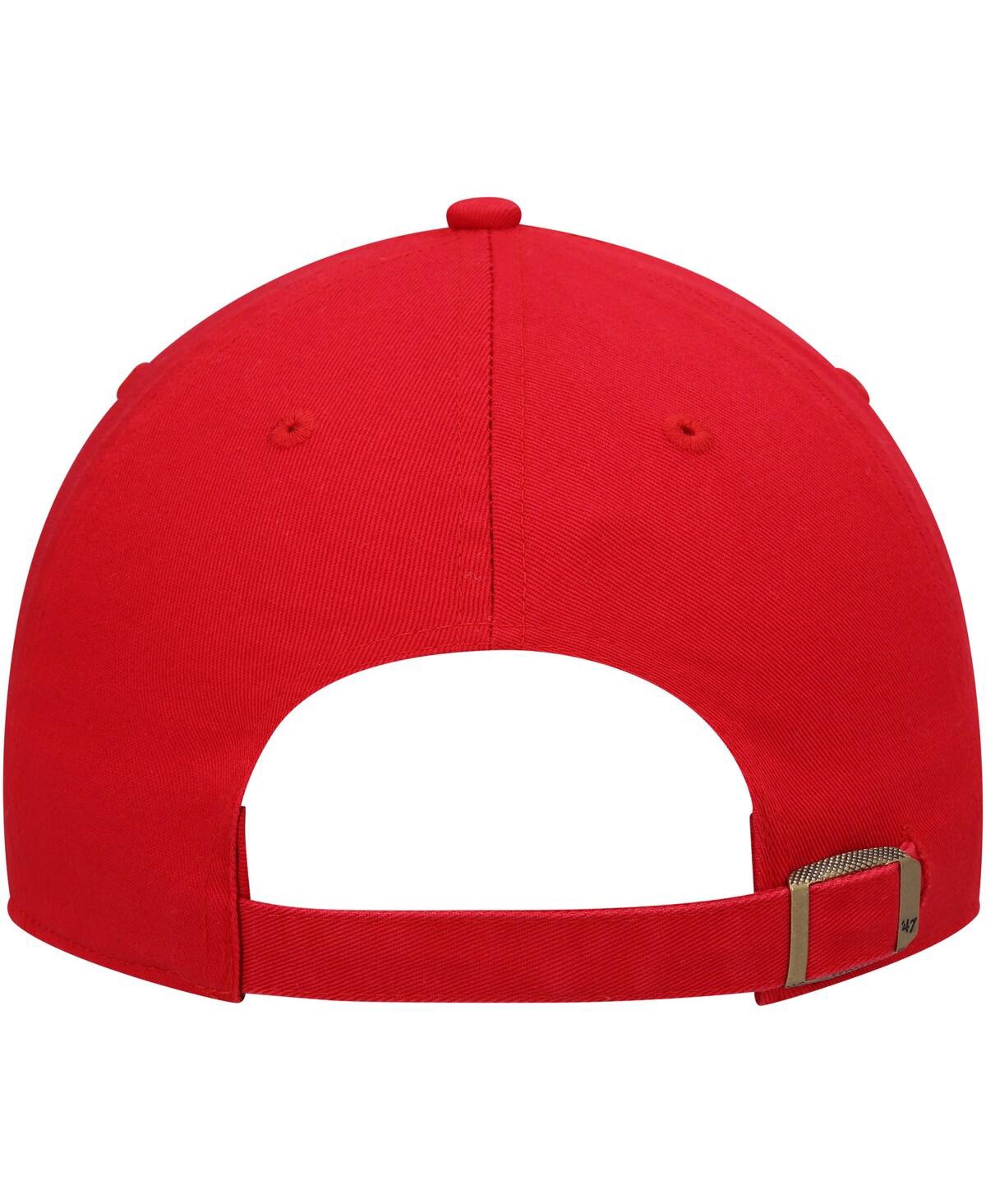 Women's '47 BrandNebraska Huskers Phoebe Clean Up Adjustable Hat - Scarlet