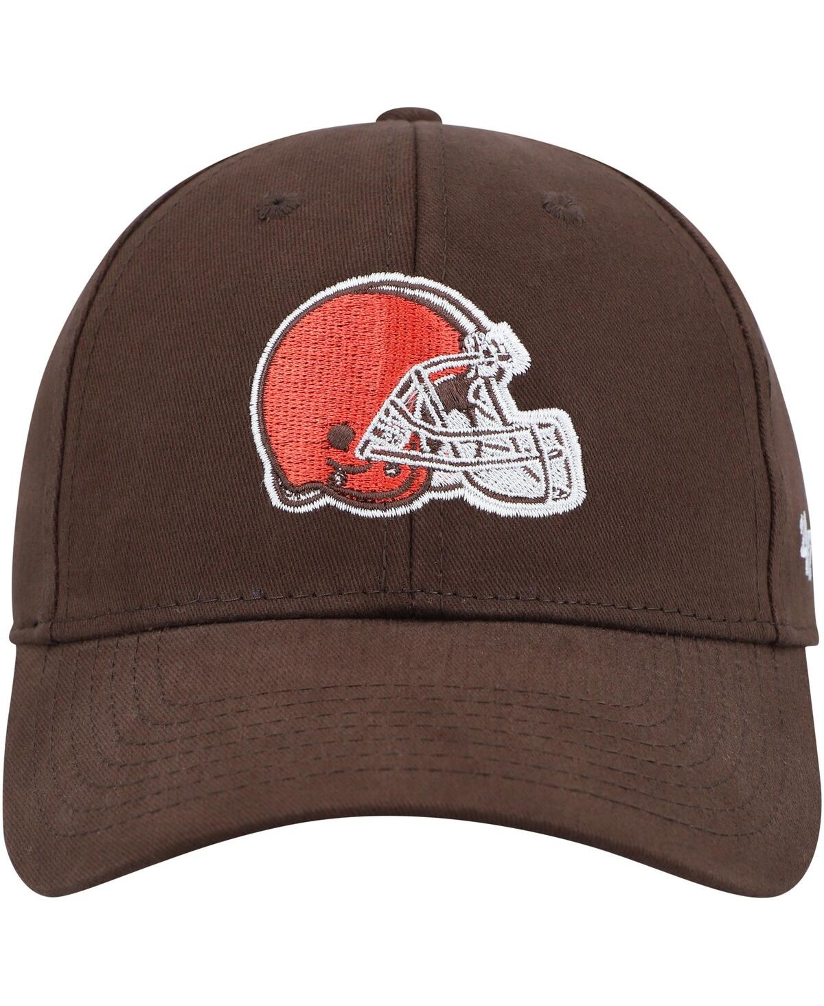 Shop 47 Brand Preschool Boys And Girls ' Brown Cleveland Browns Team Logo Mvp Adjustable Hat