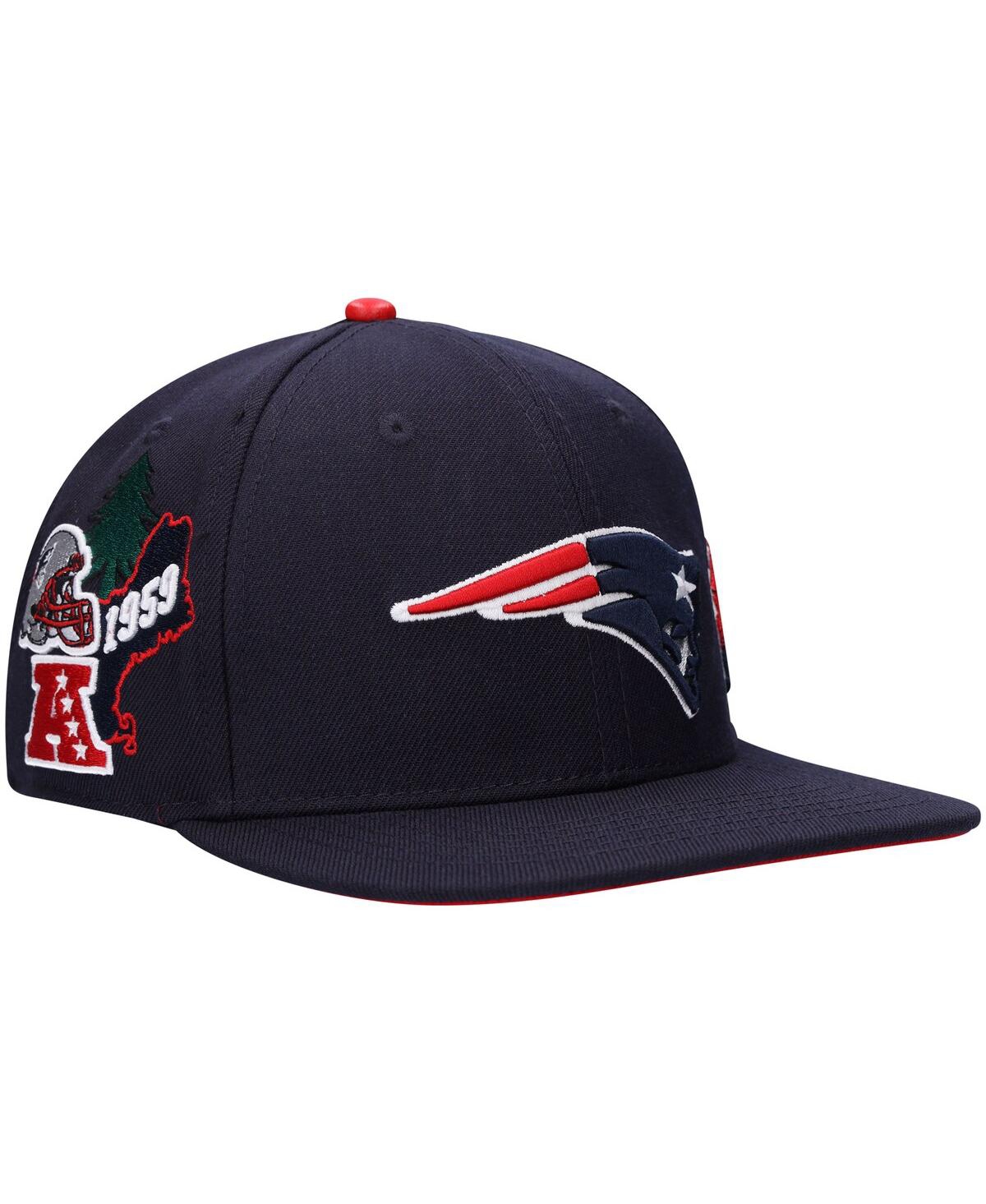 Shop Pro Standard Men's  Navy New England Patriots Hometown Snapback Hat